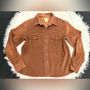 Limited America Women’s Brown Corduroy Shirt Size L